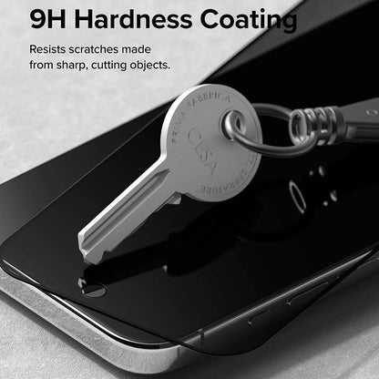 Folie de protectie Ecran Privacy Ringke pentru Apple iPhone 15 Pro, Sticla Securizata, Full Glue