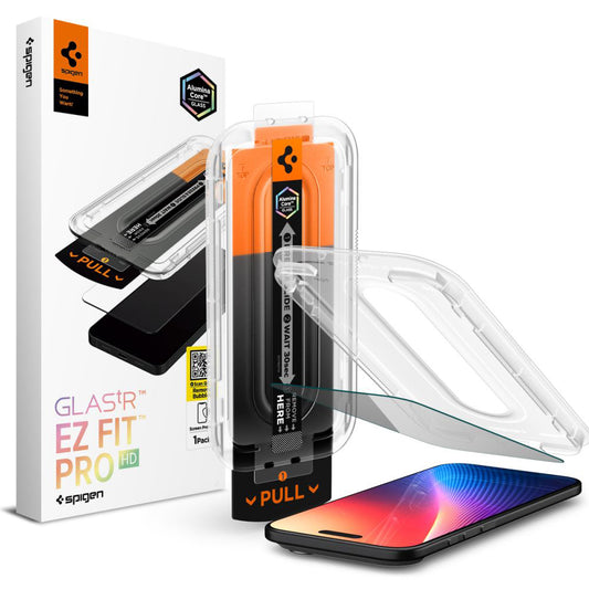 Folie de protectie Ecran Privacy Spigen GlastR EZ FIT Pro pentru Apple iPhone 17 Air, Sticla Securizata, Full Glue