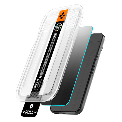 Folie de protectie Ecran Privacy Spigen GlastR EZ FIT Pro pentru Google Pixel 11 / 10, Sticla Securizata, Full Glue, Set 2 bucati AGL11546