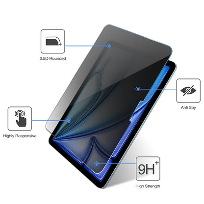Folie de protectie Ecran Privacy Techsuit ArmorGlass CrystalHD pentru Samsung Galaxy Tab A11 / Tab A9, Sticla Securizata, Full Glue, Set 2 bucati