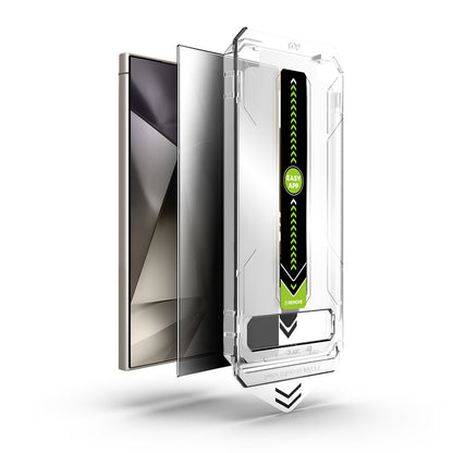 Folie de protectie Ecran Privacy Techsuit TitanGlass CrystalHD pentru Samsung Galaxy S24 Ultra S928, Sticla Securizata, Full Glue