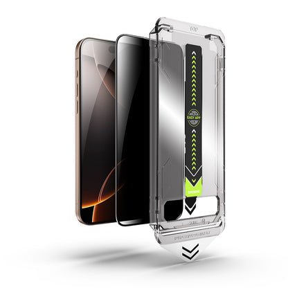 Folie de protectie Ecran Privacy Techsuit TitanGlass pentru Apple iPhone 17 Pro, Sticla Securizata, Full Glue