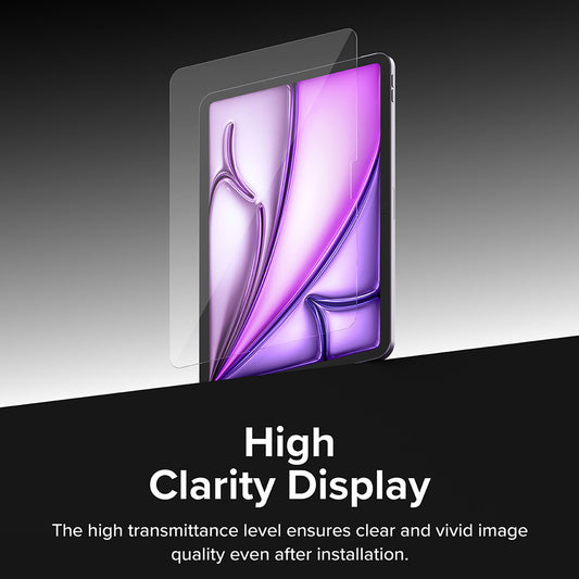 Folie de protectie Ecran Ringke Easy Slide pentru Apple iPad Air 11 (2026) / Air 11 (2025), Sticla Securizata, Full Glue