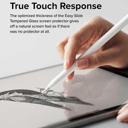 Folie de protectie Ecran Ringke Easy Slide pentru Apple iPad Air 11 (2026) / Air 11 (2025), Sticla Securizata, Full Glue
