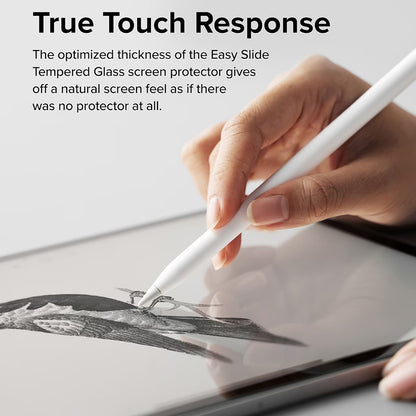 Folie de protectie Ecran Ringke Easy Slide pentru Apple iPad Pro 11 (2024), Sticla Securizata, Full Glue