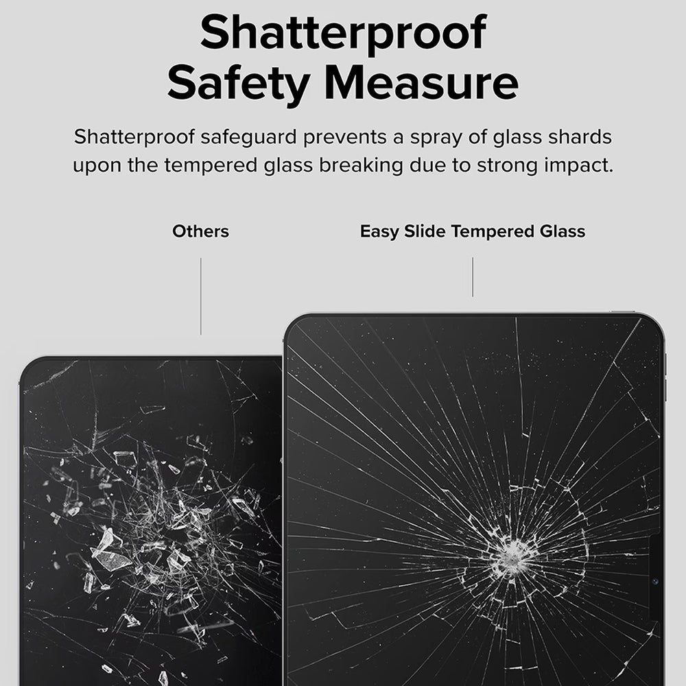 Folie de protectie Ecran Ringke Easy Slide pentru Apple iPad Pro 11 (2024), Sticla Securizata, Full Glue
