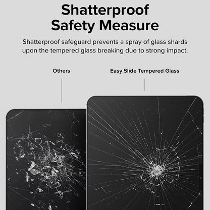 Folie de protectie Ecran Ringke Easy Slide pentru Apple iPad Pro 11 (2024), Sticla Securizata, Full Glue