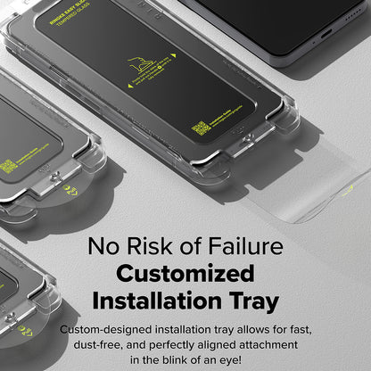 Folie de protectie Ecran Ringke Easy Slide pentru Nothing Phone (3a) / Phone (3a) Pro, Sticla Securizata, Full Glue, Set 2 bucati