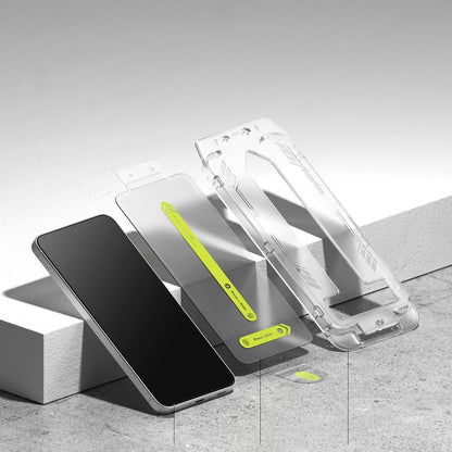 Folie de protectie Ecran Ringke Easy Slide pentru Samsung Galaxy A36 A366, Sticla Securizata, Full Glue, Set 2 bucati