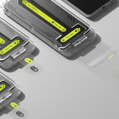 Folie de protectie Ecran Ringke Easy Slide pentru Samsung Galaxy A36 A366, Sticla Securizata, Full Glue, Set 2 bucati
