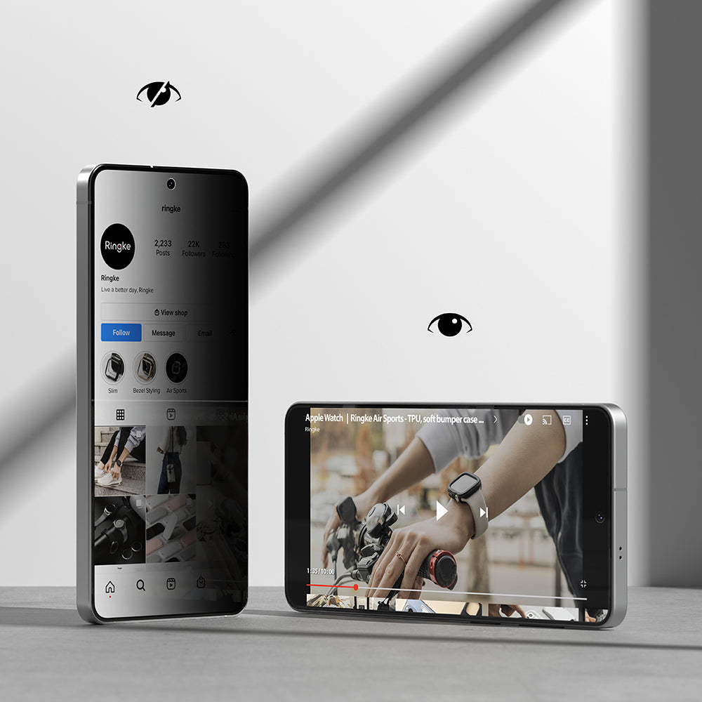 Folie de protectie Ecran Ringke Easy Slide pentru Samsung Galaxy S26 Plus, Sticla Securizata, Full Glue, Set 2 bucati, Neagra