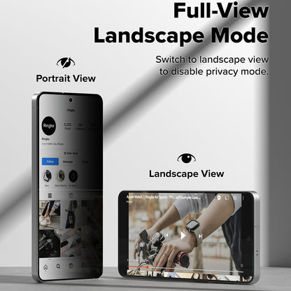 Folie de protectie Ecran Ringke Easy Slide pentru Samsung Galaxy S26, Sticla Securizata, Full Glue, Set 2 bucati, Neagra