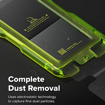 Folie de protectie Ecran Ringke Easy Slide pentru Samsung Galaxy S26, Sticla Securizata, Full Glue, Set 2 bucati, Neagra