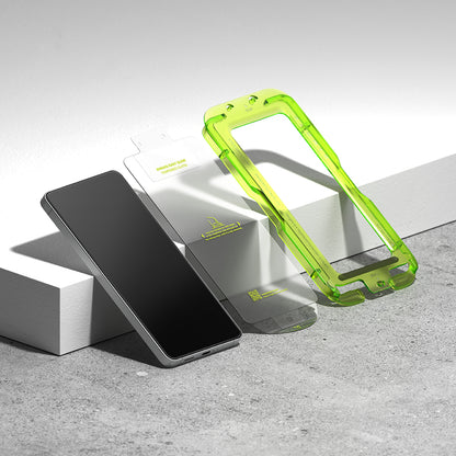 Folie de protectie Ecran Ringke Easy Slide pentru Samsung Galaxy S26 Ultra, Sticla Securizata, Full Glue, Set 2 bucati