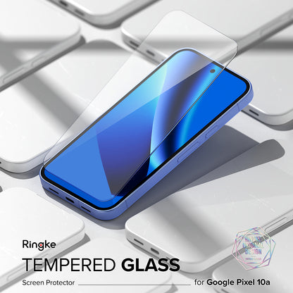 Folie de protectie Ecran Ringke pentru Google Pixel 10a, Sticla Securizata, Full Glue