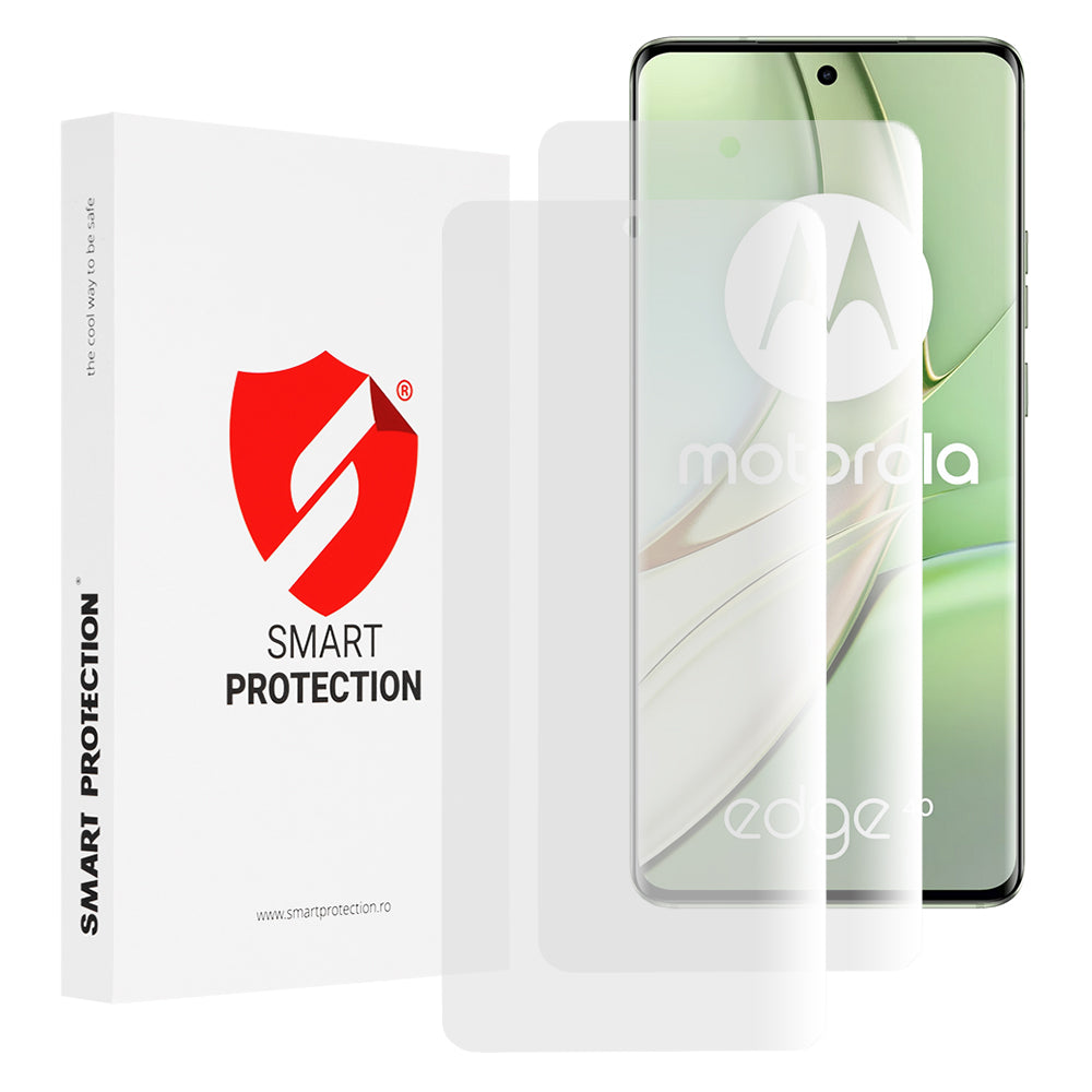 Folie de protectie Ecran Smart Protection Premium Classic pentru Motorola Edge (2023) / Edge 40 Neo / Edge 40, Plastic, Set 2 bucati