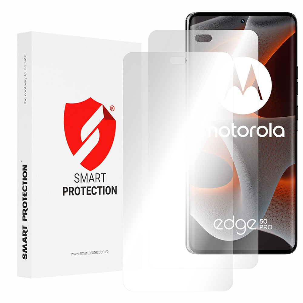 Folie de protectie Ecran Smart Protection Premium Classic pentru Motorola Edge 50 Pro, Plastic, Set 2 bucati
