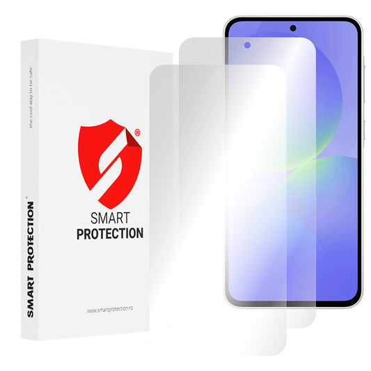 Folie de protectie Ecran Smart Protection Premium Classic pentru Samsung Galaxy A37 5G, Plastic, Set 2 bucati
