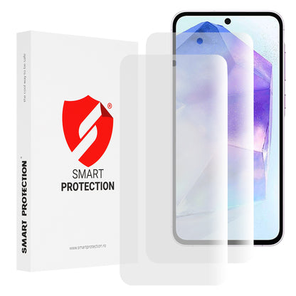 Folie de protectie Ecran Smart Protection Premium Classic pentru Samsung Galaxy M35 / A55 5G A556 / A35 5G A356, Plastic, Set 2 bucati