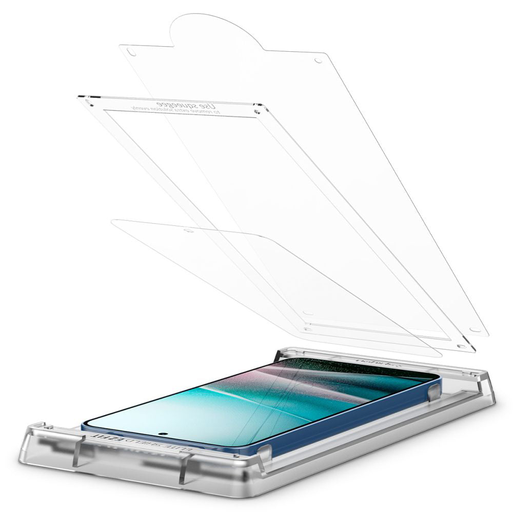 Folie de protectie Ecran Spigen Elite Shield EZ FIT HD pentru Samsung Galaxy S25 S931, Plastic AFL09091