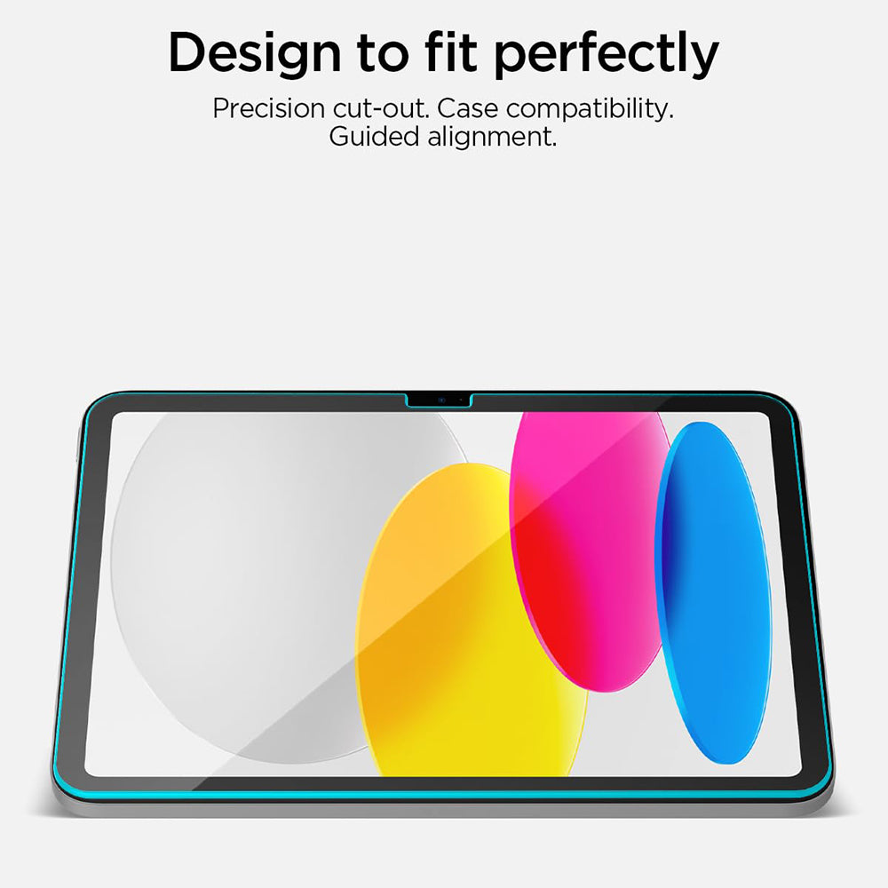 Folie de protectie Ecran Spigen GlastR Align Master T pentru Apple iPad (2025) / (2022), Sticla Securizata, Full Glue AGL11698
