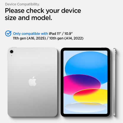 Folie de protectie Ecran Spigen GlastR Align Master T pentru Apple iPad (2025) / (2022), Sticla Securizata, Full Glue AGL11698