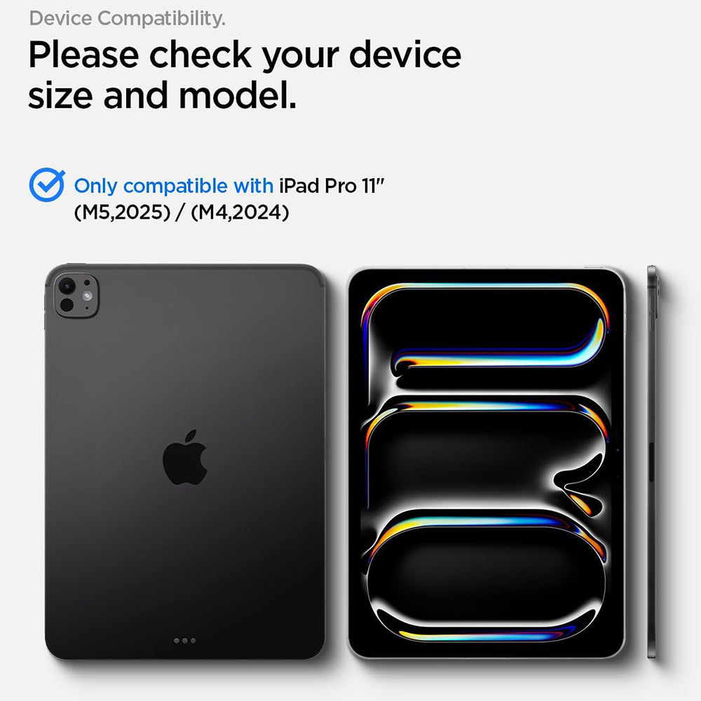 Folie de protectie Ecran Spigen GlastR Align Master T pentru Apple iPad Pro 11 (2025) / Pro 11 (2024), Sticla Securizata, Full Glue AGL11699