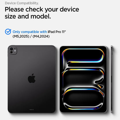 Folie de protectie Ecran Spigen GlastR Align Master T pentru Apple iPad Pro 11 (2025) / Pro 11 (2024), Sticla Securizata, Full Glue AGL11699