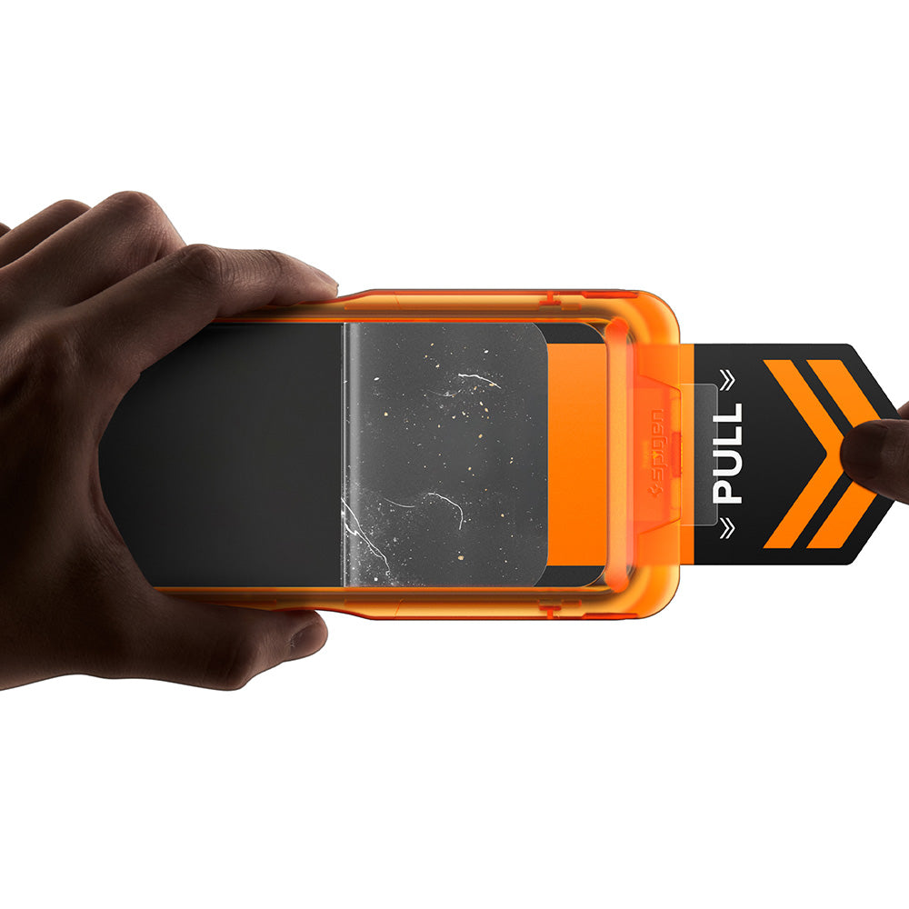 Folie de protectie Ecran Spigen GlastR AlignMaster S pentru Apple iPhone 18 Pro / 17 Pro, Sticla Securizata, Full Glue, Set 2 bucati AGL10105