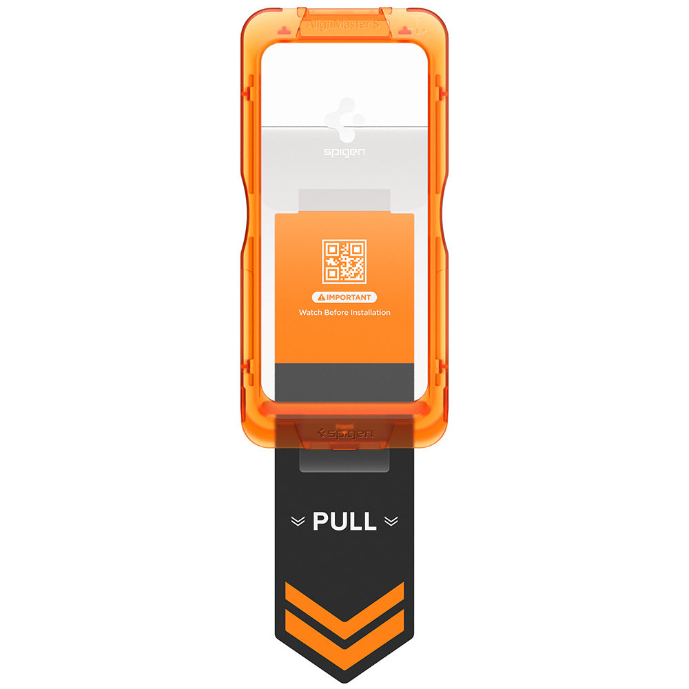 Folie de protectie Ecran Spigen GlastR AlignMaster S pentru Apple iPhone 18 Pro / 17 Pro, Sticla Securizata, Full Glue, Set 2 bucati AGL10105