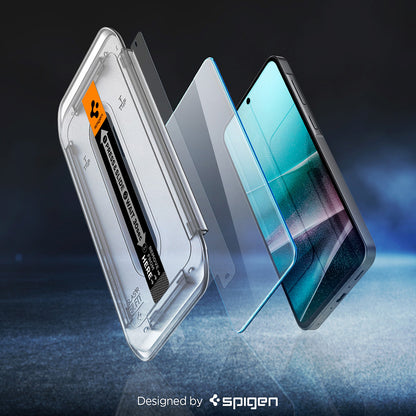 Folie de protectie Ecran Spigen GlastR EZ FIT HD pentru Samsung Galaxy A37 5G / A36 A366, Sticla Securizata, Full Glue, Set 2 bucati AGL11365