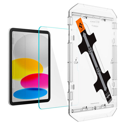 Folie de protectie Ecran Spigen GlastR EZ FIT pentru Apple iPad (2025) / (2022), Sticla Securizata, Full Glue AGL05554