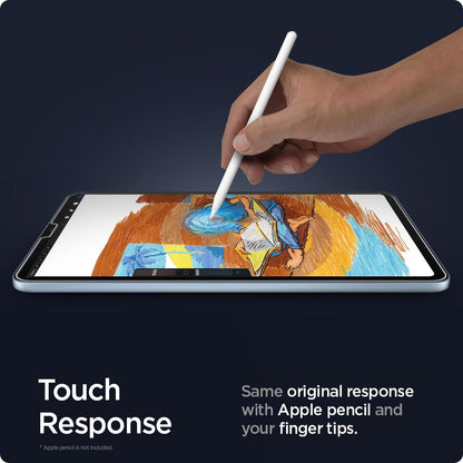 Folie de protectie Ecran Spigen GlastR EZ FIT pentru Apple iPad Air (2022) / Pro 11 (2021) / Air (2020), Sticla Securizata, Full Glue AGL02065