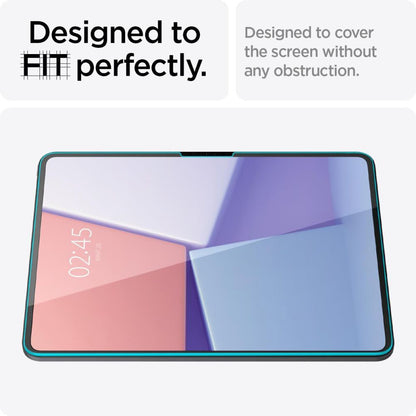 Folie de protectie Ecran Spigen GlastR EZ FIT pentru Apple iPad Pro 13 (2024), Sticla Securizata, Full Glue AGL07793