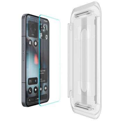 Folie de protectie Ecran Spigen GlastR EZ FIT pentru Nothing Phone (3), Sticla Securizata, Full Glue, Set 2 bucati AGL10165