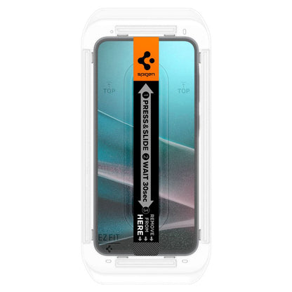 Folie de protectie Ecran Spigen GlastR EZ FIT pentru Samsung Galaxy A36 A366, Sticla Securizata, Full Glue, Set 2 bucati AGL09202