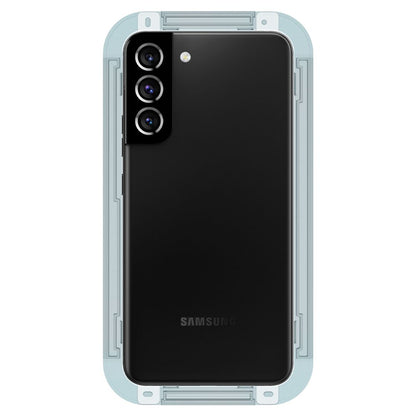 Folie de protectie Ecran Spigen GlastR EZ FIT pentru Samsung Galaxy S22 5G S901, Sticla Securizata, Full Glue, Set 2 bucati AGL04151