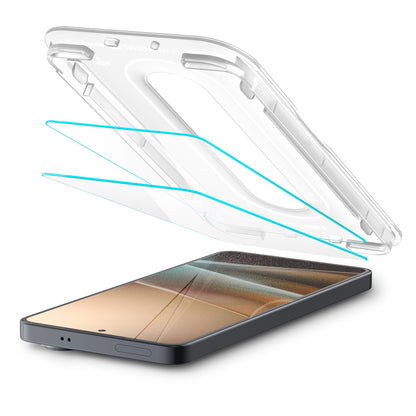 Folie de protectie Ecran Spigen GlastR EZ FIT Pro HD (Anti-Reflection) pentru Samsung Galaxy S26 Plus S947, Sticla Securizata, Full Glue, Set 2 bucati
