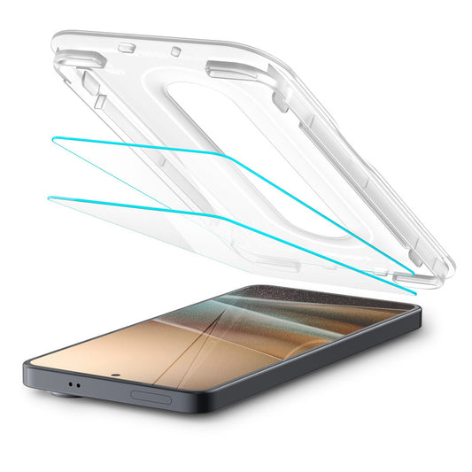 Folie de protectie Ecran Spigen GlastR EZ FIT Pro HD (Anti-Reflection) pentru Samsung Galaxy S26 Plus S947, Sticla Securizata, Full Glue, Set 2 bucati