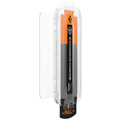 Folie de protectie Ecran Spigen GlastR EZ FIT Pro pentru Apple iPhone 17 Pro / 17 / 16 Pro, Sticla Securizata, Full Glue