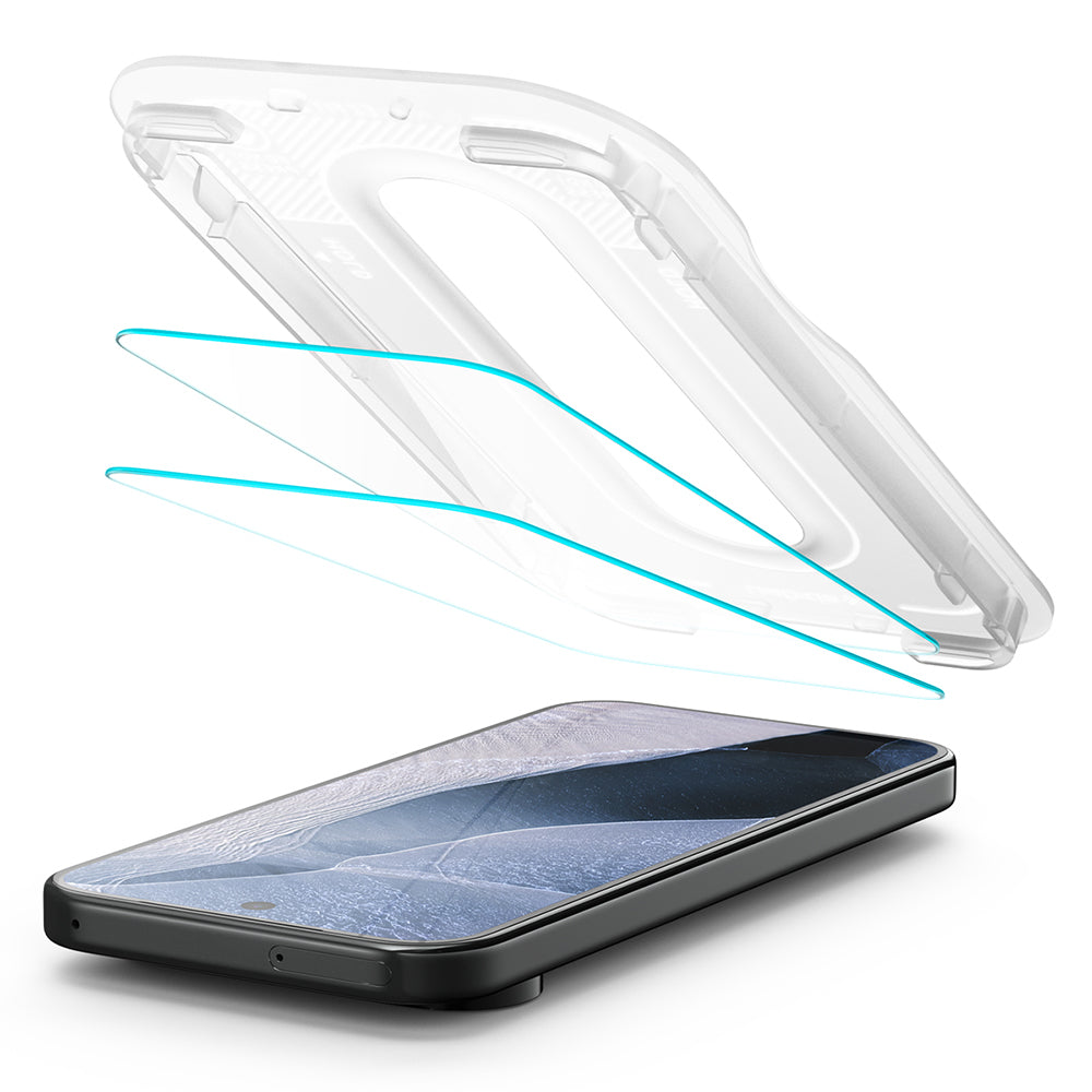 Folie de protectie Ecran Spigen GlastR EZ FIT Pro pentru Google Pixel 11 Pro XL, Sticla Securizata, Full Glue, Set 2 bucati AGL11485