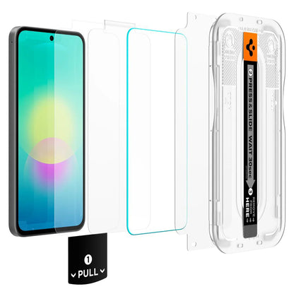 Folie de protectie Ecran Spigen GlastR EZ FIT Pro pentru Samsung Galaxy A27 5G, Sticla Securizata, Full Glue, Set 2 bucati AGL11809
