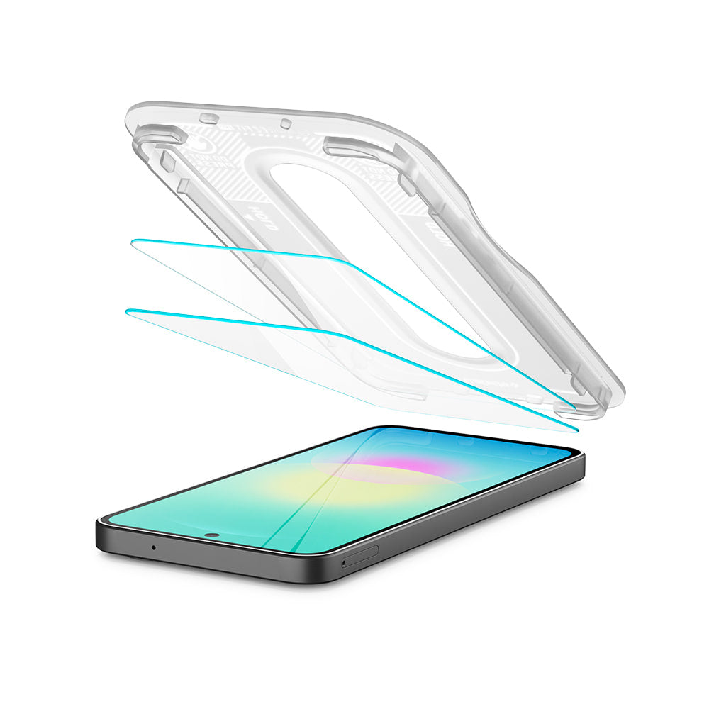 Folie de protectie Ecran Spigen GlastR EZ FIT Pro pentru Samsung Galaxy A27 5G, Sticla Securizata, Full Glue, Set 2 bucati AGL11809