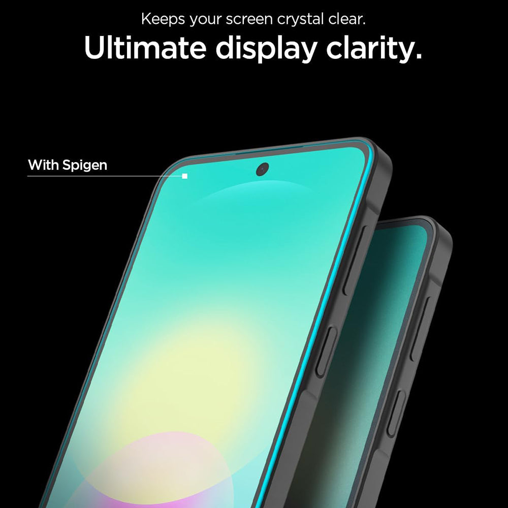 Folie de protectie Ecran Spigen GlastR EZ FIT Pro pentru Samsung Galaxy A27 5G, Sticla Securizata, Full Glue, Set 2 bucati AGL11809