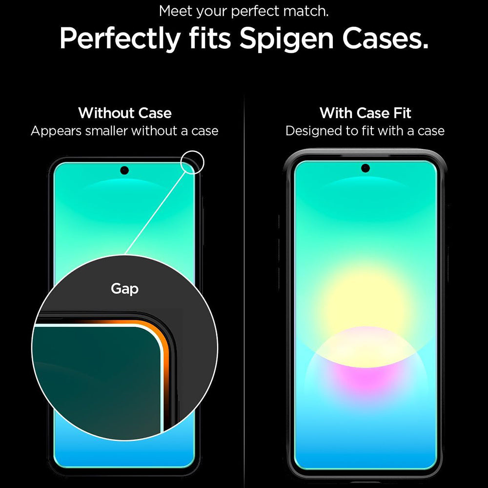 Folie de protectie Ecran Spigen GlastR EZ FIT Pro pentru Samsung Galaxy A27 5G, Sticla Securizata, Full Glue, Set 2 bucati AGL11809