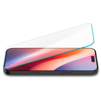 Folie de protectie Ecran Spigen GlastR Slim pentru Apple iPhone 16 Pro Max, Sticla Securizata, Full Glue