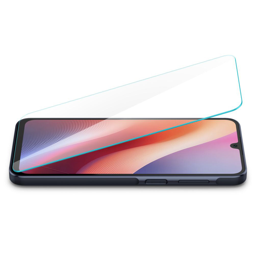 Folie de protectie Ecran Spigen GlastR Slim pentru Samsung Galaxy A26 A266 / A16 5G A166 / A16 4G A165, Sticla Securizata, Full Glue, Set 2 bucati