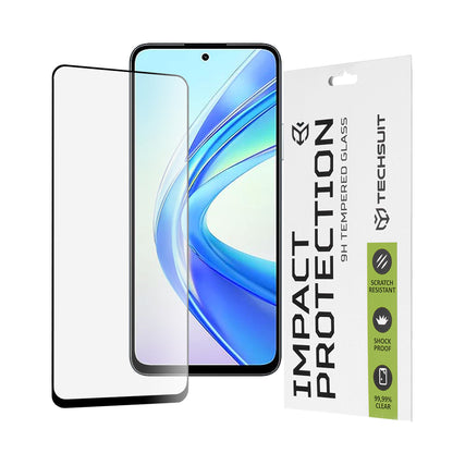 Folie de protectie Ecran Techsuit pentru Honor X7b 5G / 90 Smart / X7b 4G, Sticla Securizata, Full Glue, 111D, Neagra