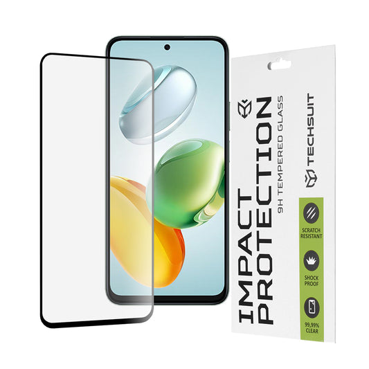 Folie de protectie Ecran Techsuit pentru Honor X7c / 200 Smart, Sticla Securizata, Full Glue, 111D, Neagra