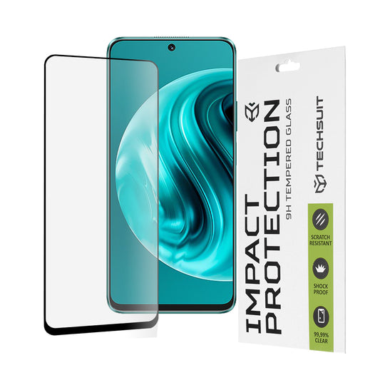 Folie de protectie Ecran Techsuit pentru Huawei nova 13i / nova 12i, Sticla Securizata, Full Glue, 111D, Neagra
